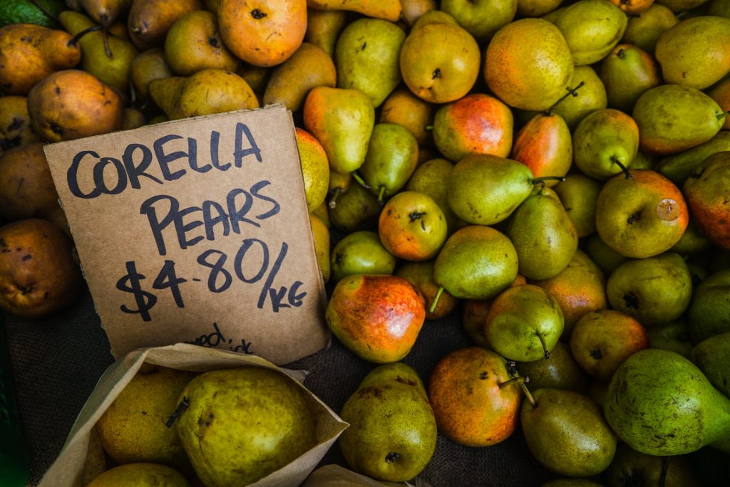 Corella pears for sale